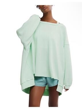 Free People Movement One to Beat Pullover in Pistachio- Small
